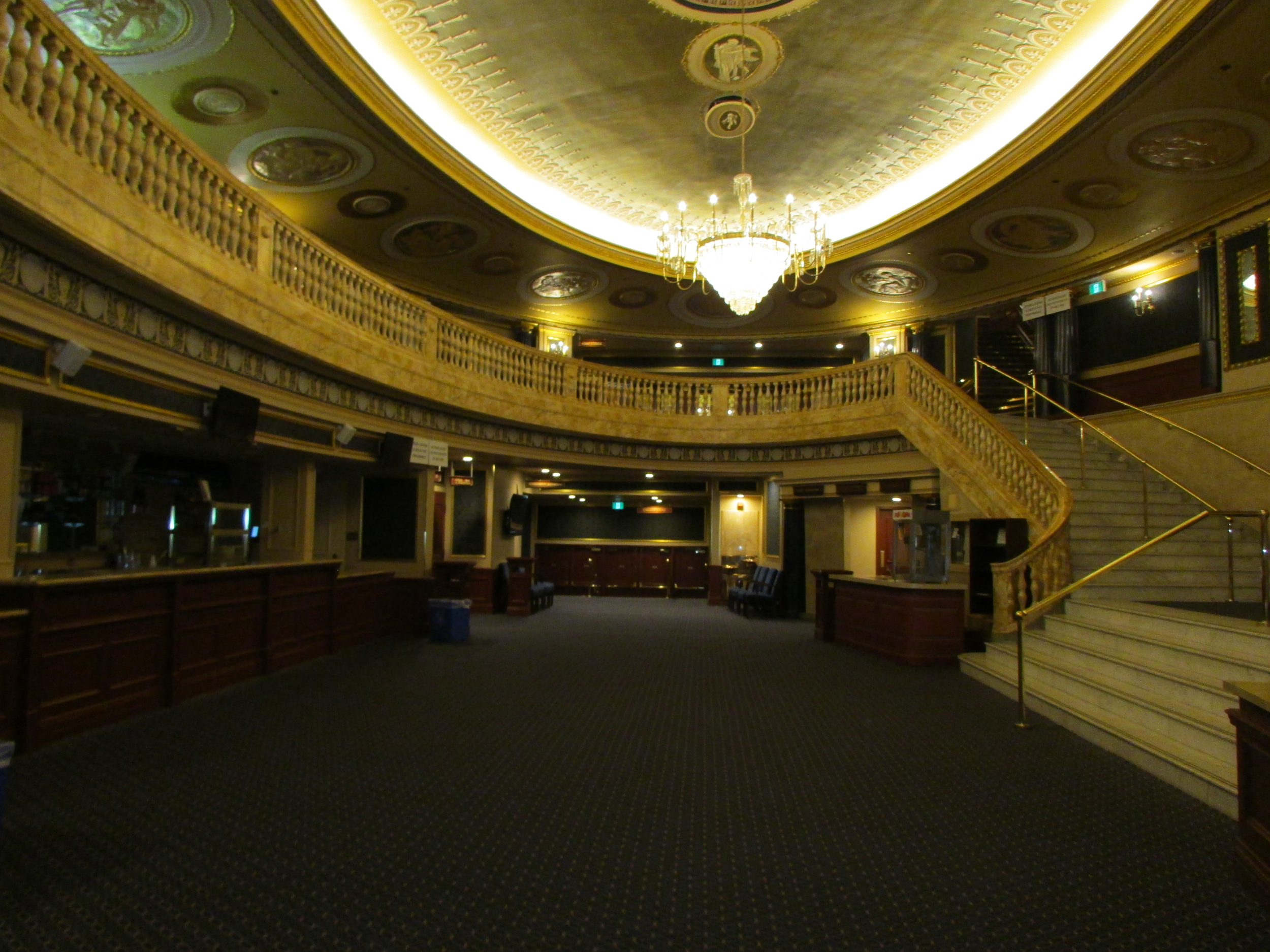Picture of spacious lobby in theatre
