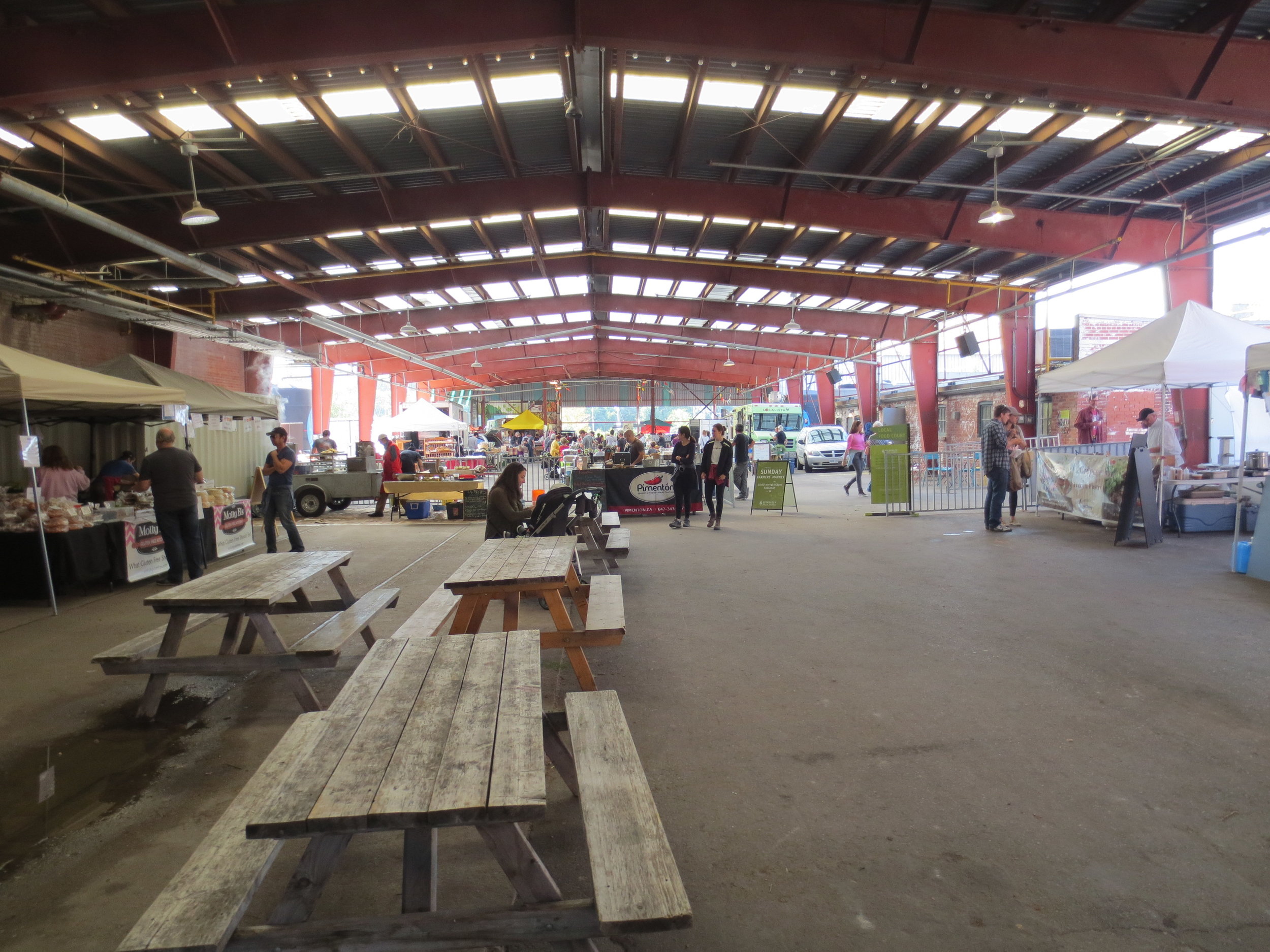 Picture of market at the Brickworks