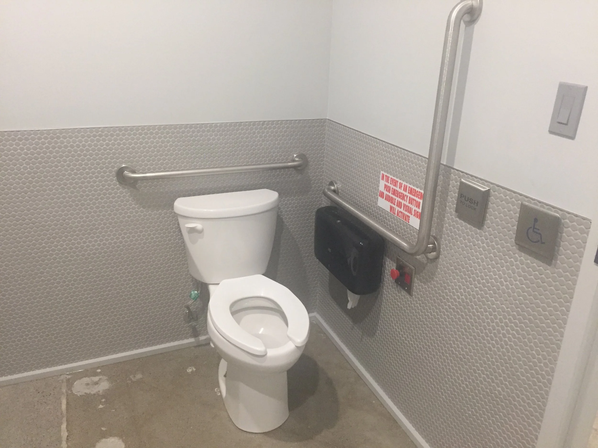 Picture of accessible washroom at Pi Co.