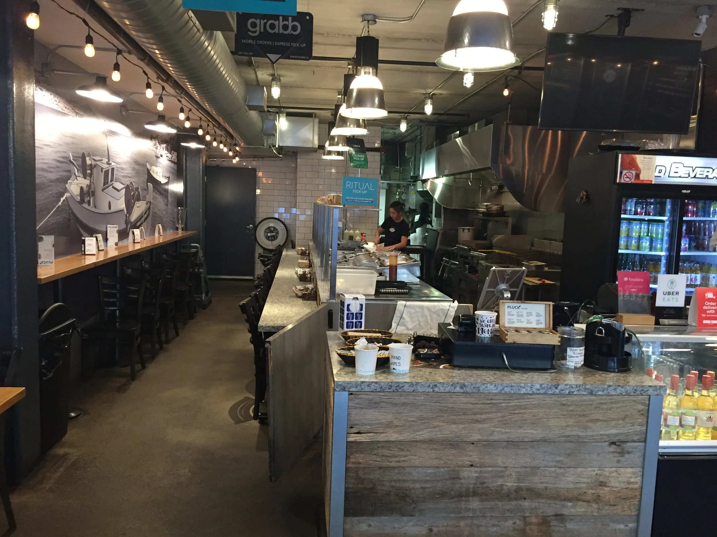 Picture of standard height bar at kitchen