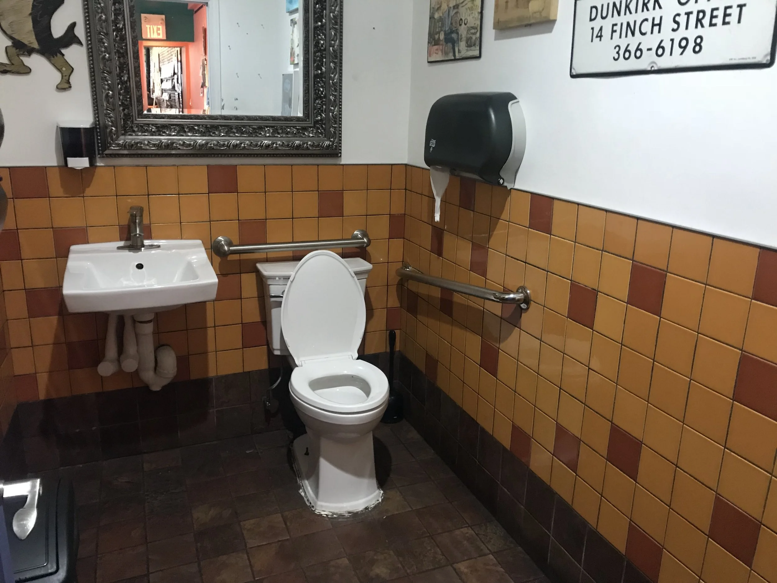 Picture of the accessible washroom at the Flying Pony