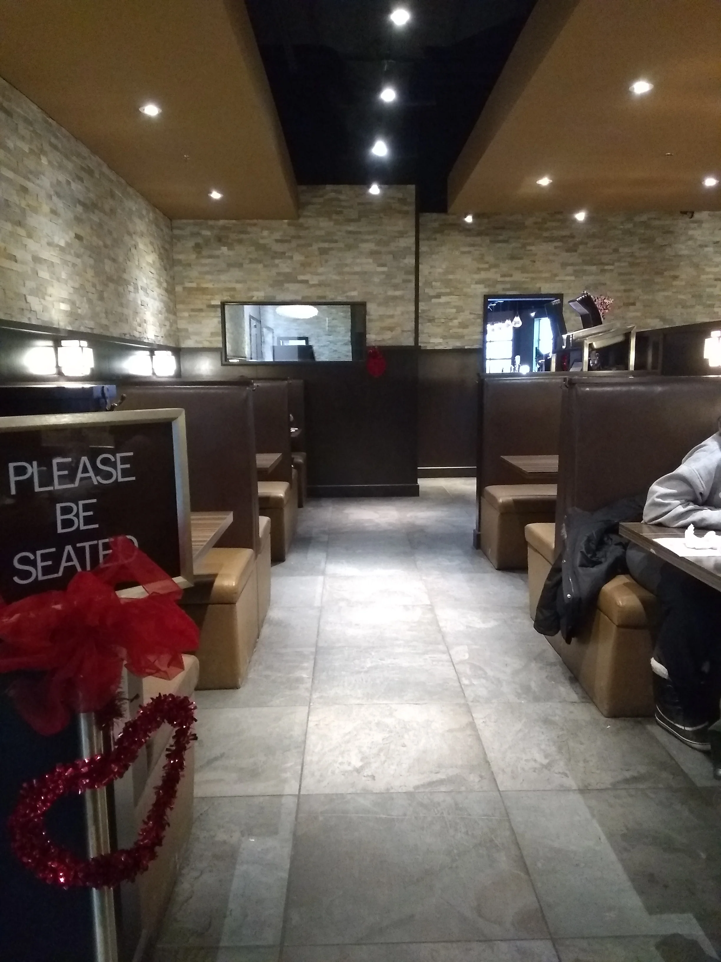 Picture of booths at Watts from entrance