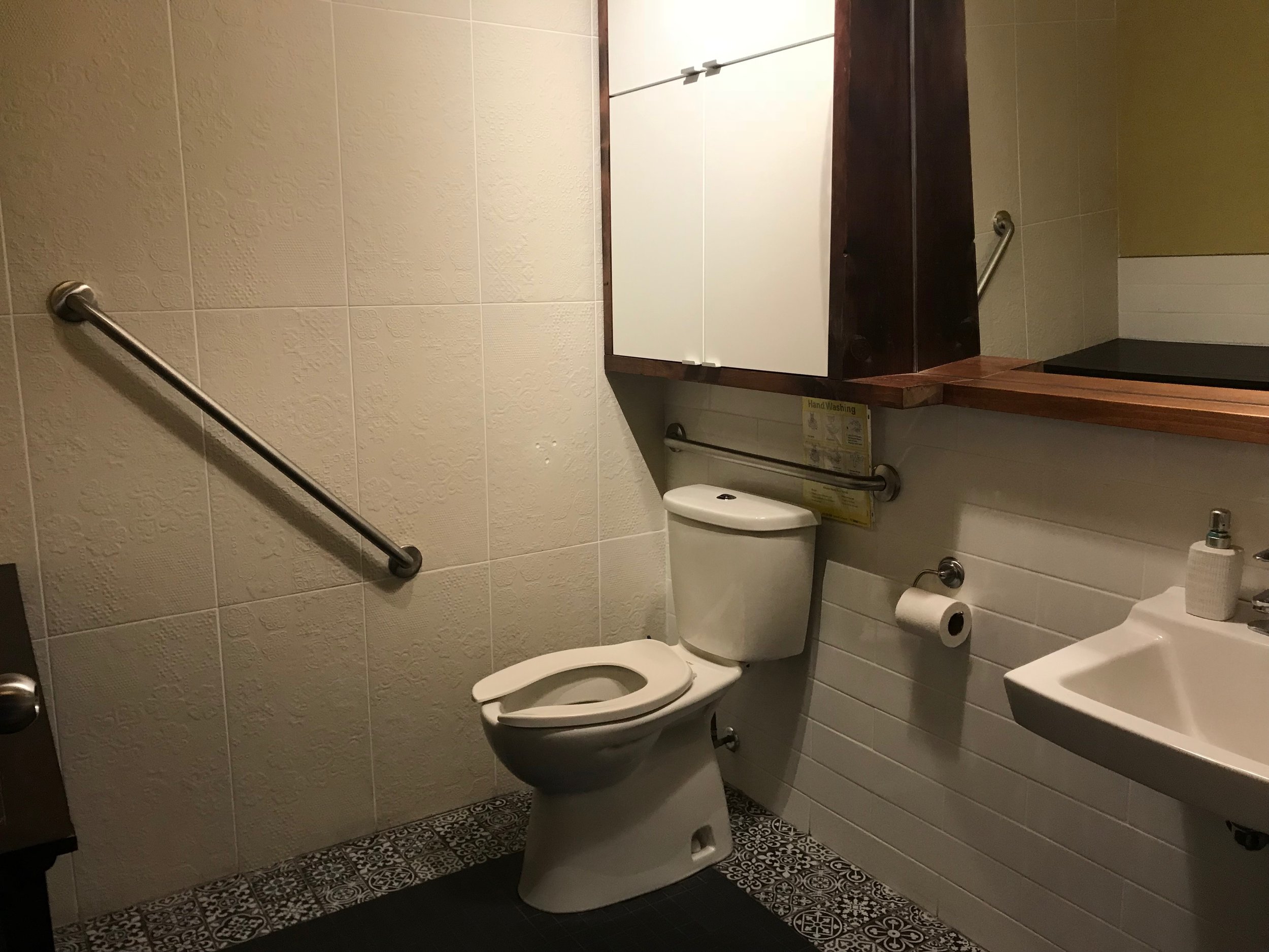 Picture of accessible washroom at the social gardener cafe