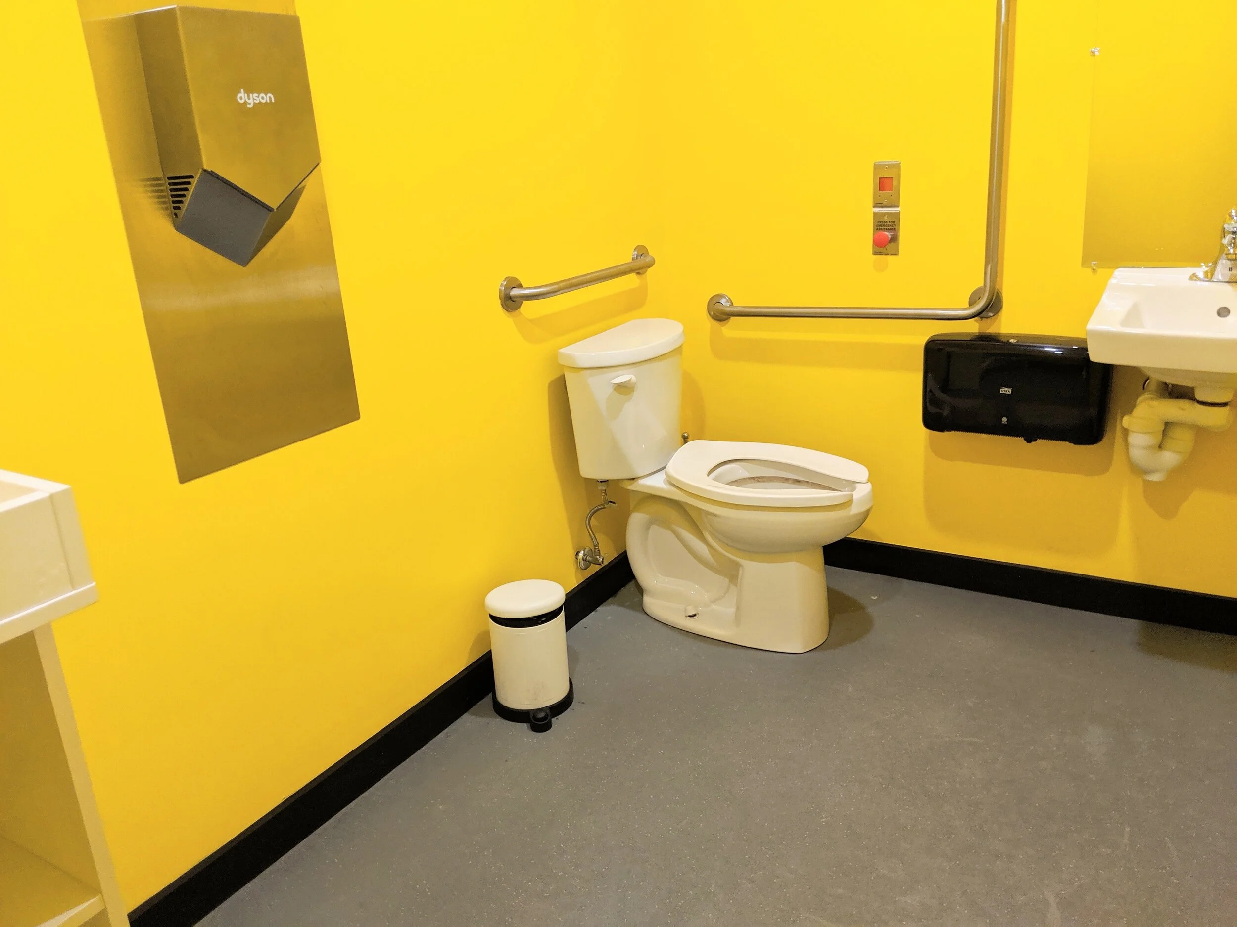 Picture of the accessible washroom at the Aviary