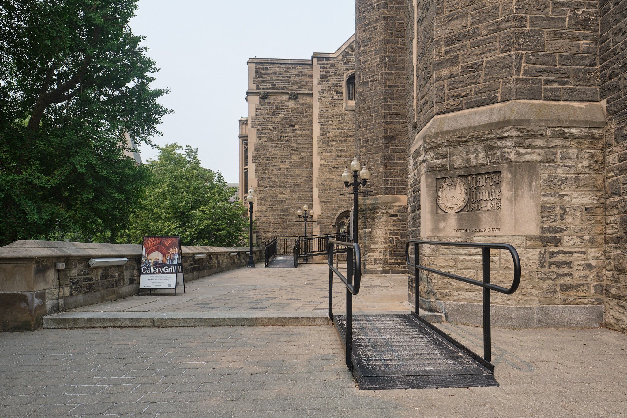 image showing first ramp up to Hart House