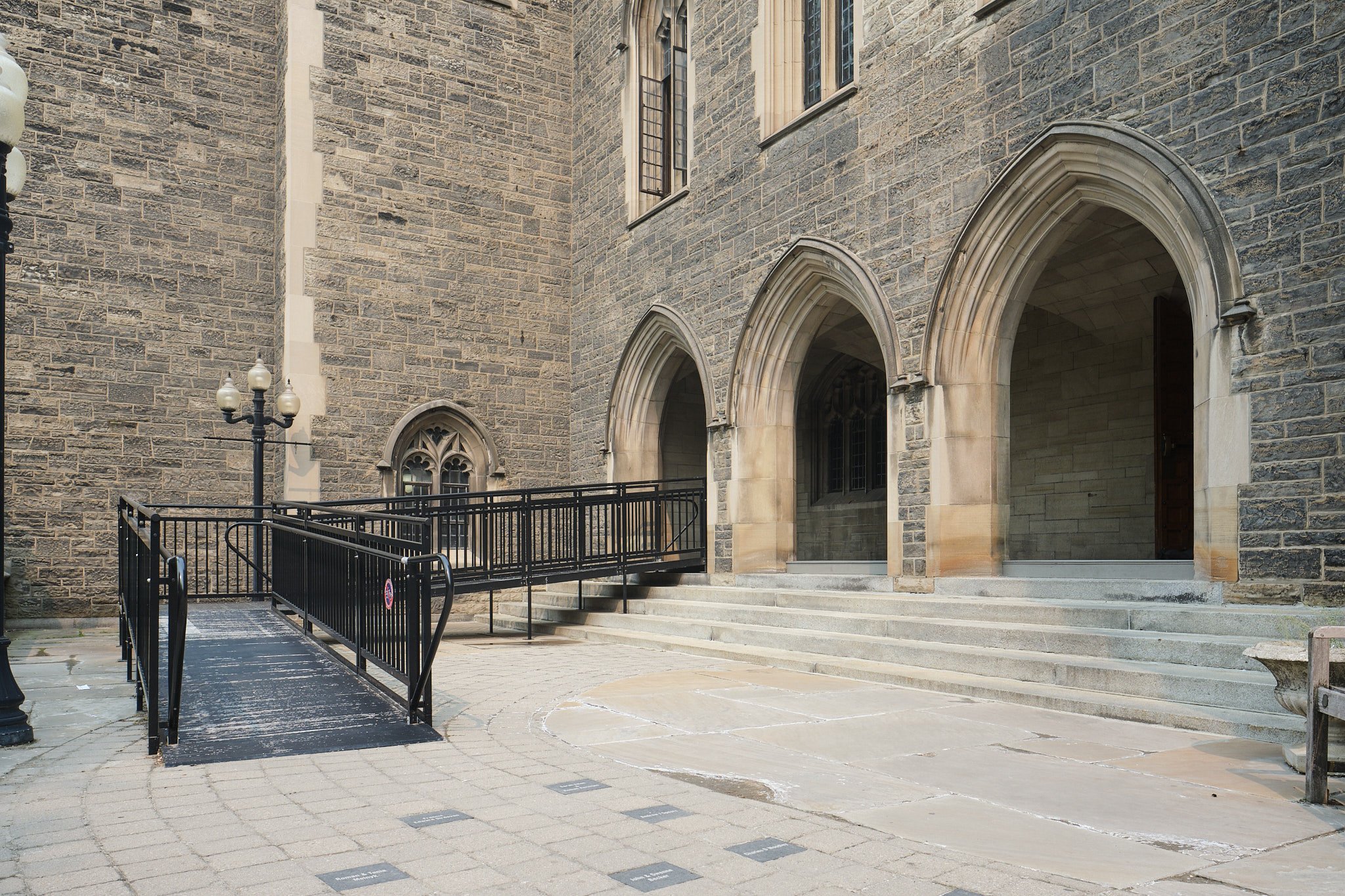 image showing second ramp up to Hart House