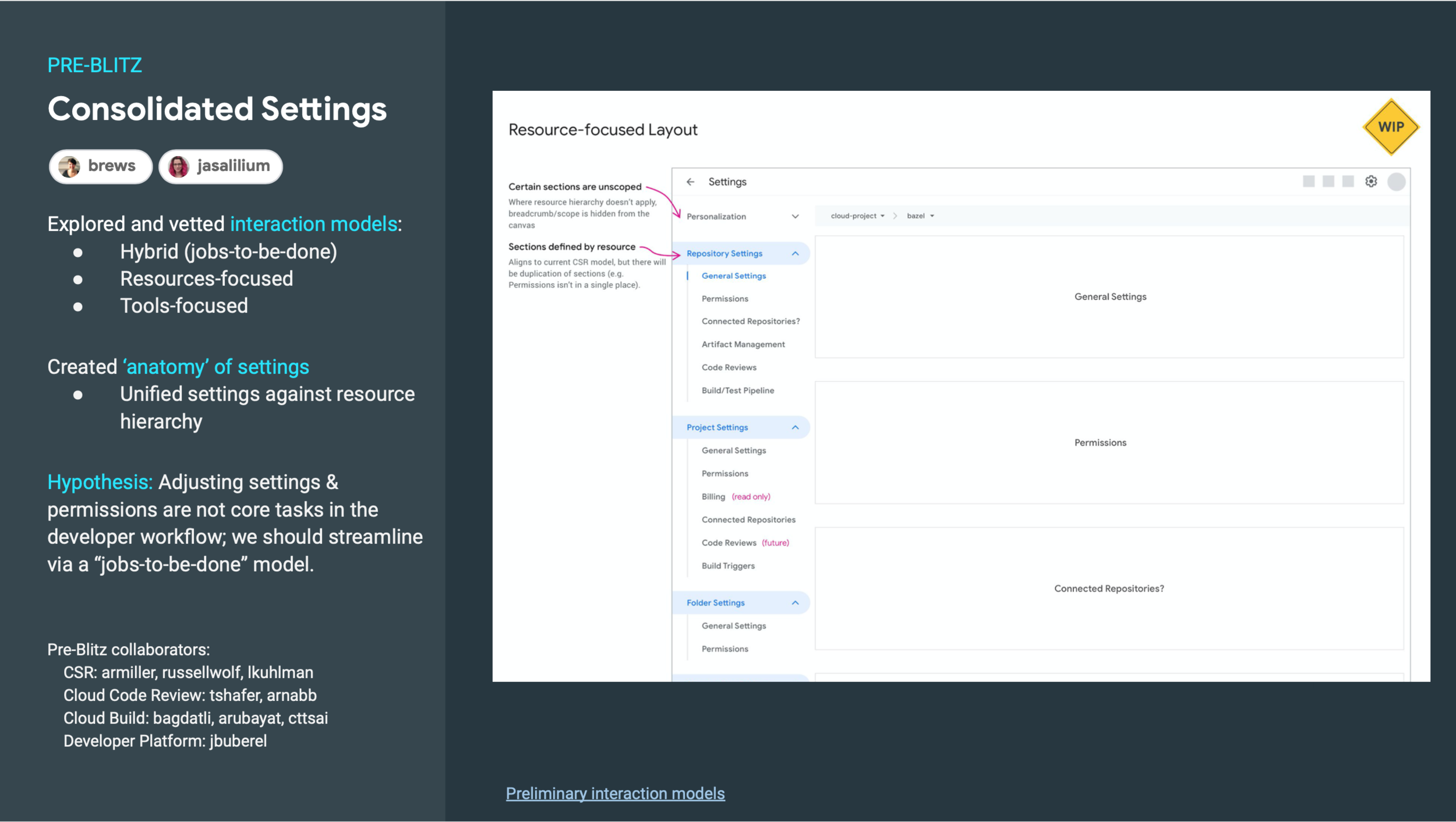  As the UX lead, I navigated complex trade-offs between multiple app engineering teams to determine how standalone developer app settings would integrate into the new consolidated settings framework. Since not all settings aligned seamlessly in a  1: