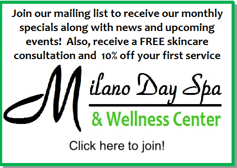 milano day spa newsletter cta