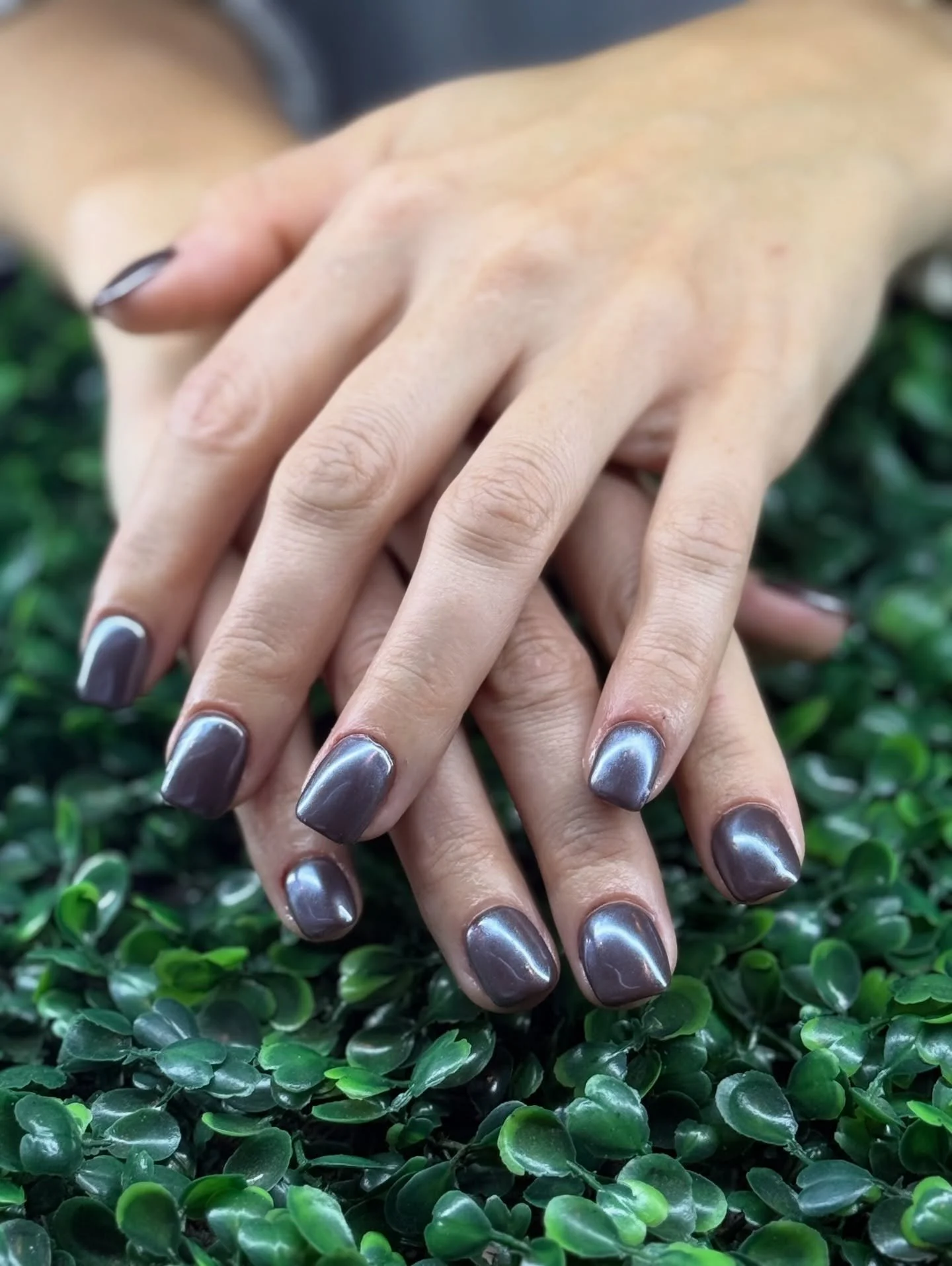 Gel-X with chrome 
&bull;
&bull;
&bull;
#gelx #gelxu&ntilde;as #manicure #nailtech #chrome