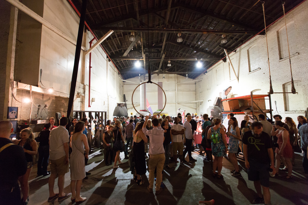 Piece large scale works on display at the Gowanus Ballroom Exhibit with over 6500 square feet, 20 artists, and 1000 people in attendance over the 2 weeks period. 