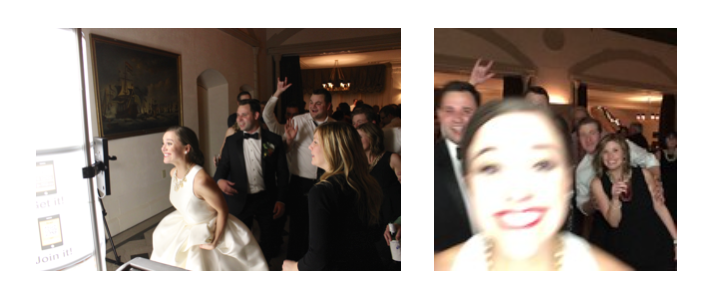 Maggie Photobombing Josh and friends - Jim Cerone's brand new iPad Selfie Station - call Jim for availability - iPadSelfieStation.com