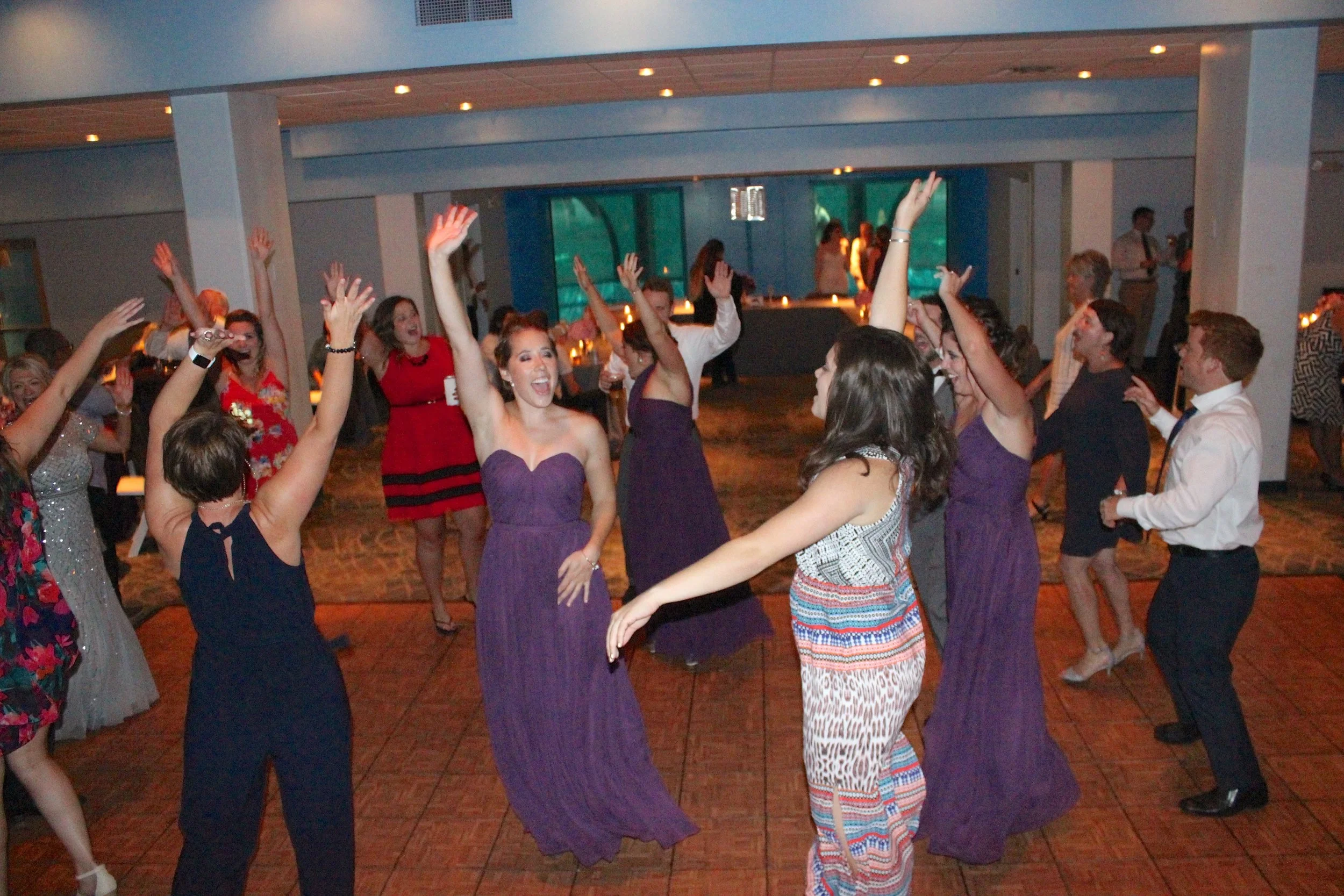 "Everybody hands go UP... and they stay there... and they stay there..."