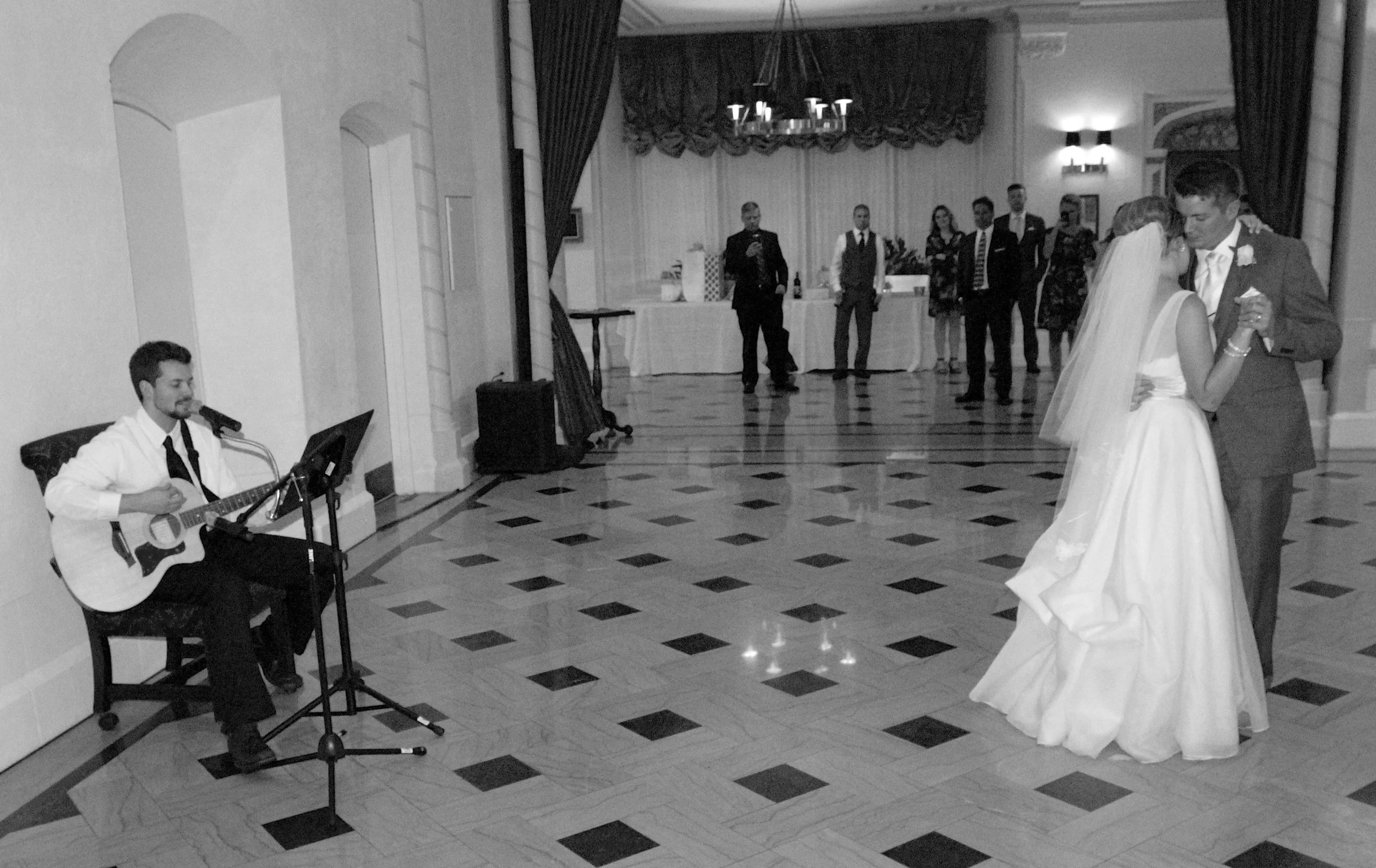 When your 1st dance is sung LIVE by FRANK HURD! Buy his music on iTunes!