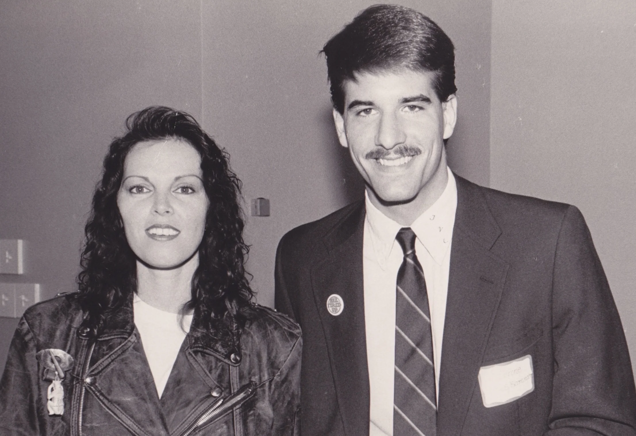 Jim with Pat Penatar "Hit Me With Your Best Shot" (no, he can't explain the really really bad mustache haha)