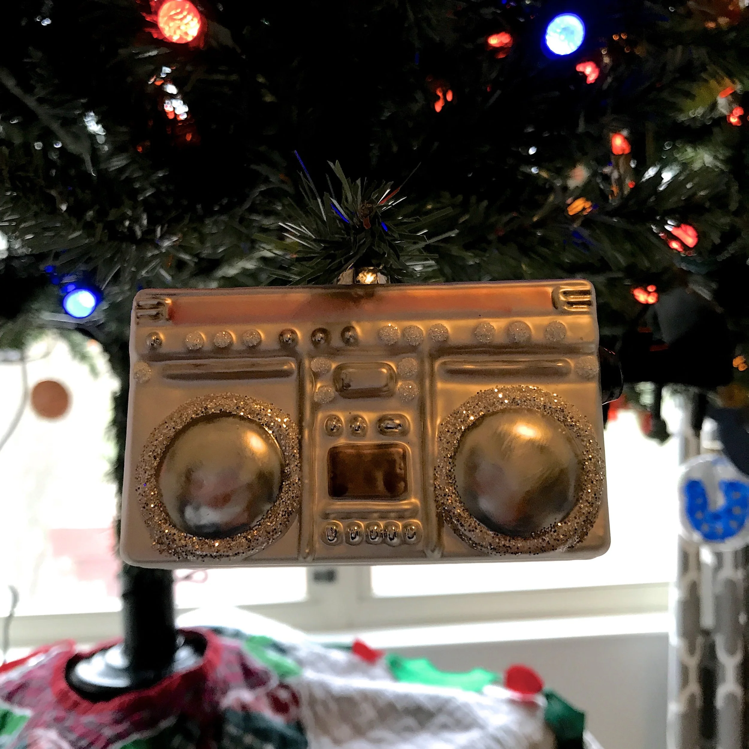 Happy Holidays from our family to yours (yes, my Mom found the greatest ornaments!)