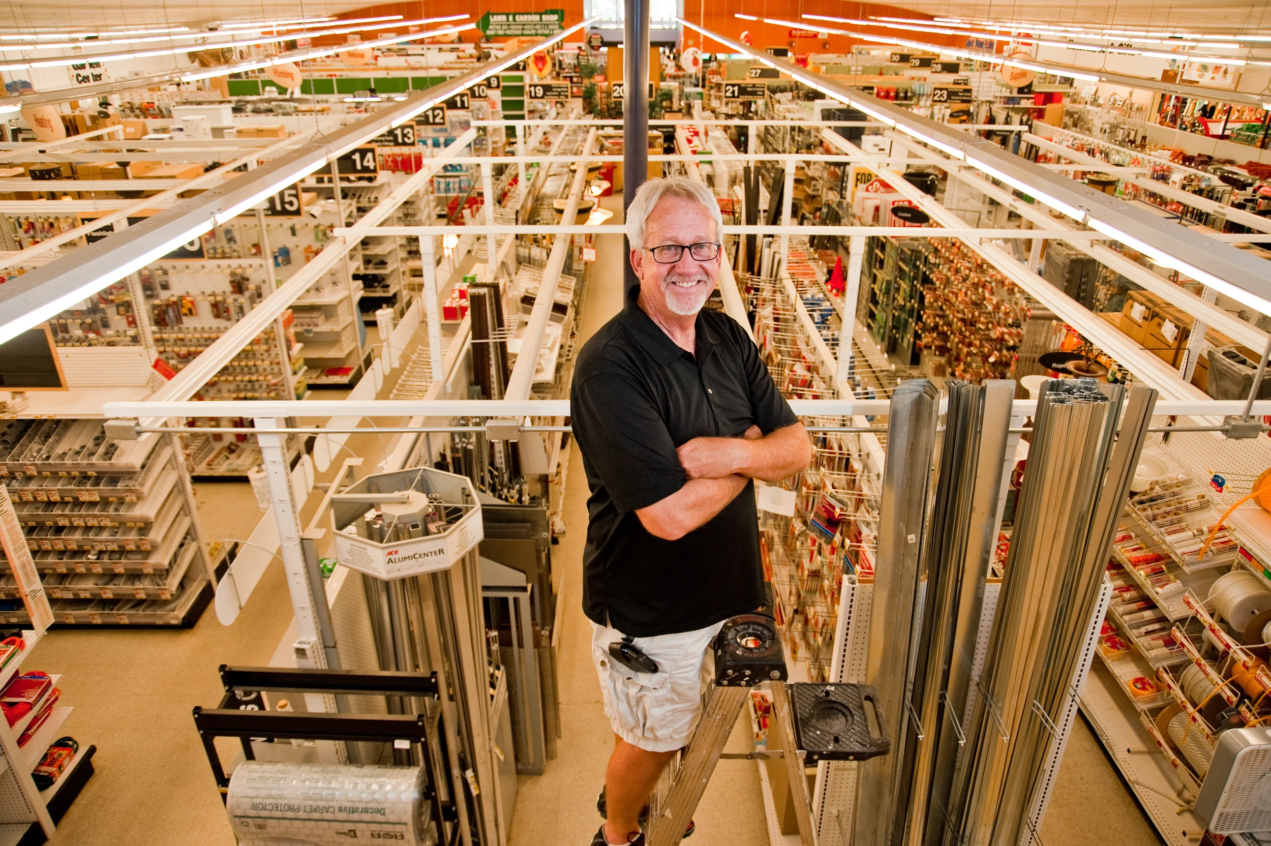 Editorial portrait of a Local Hardware Owner