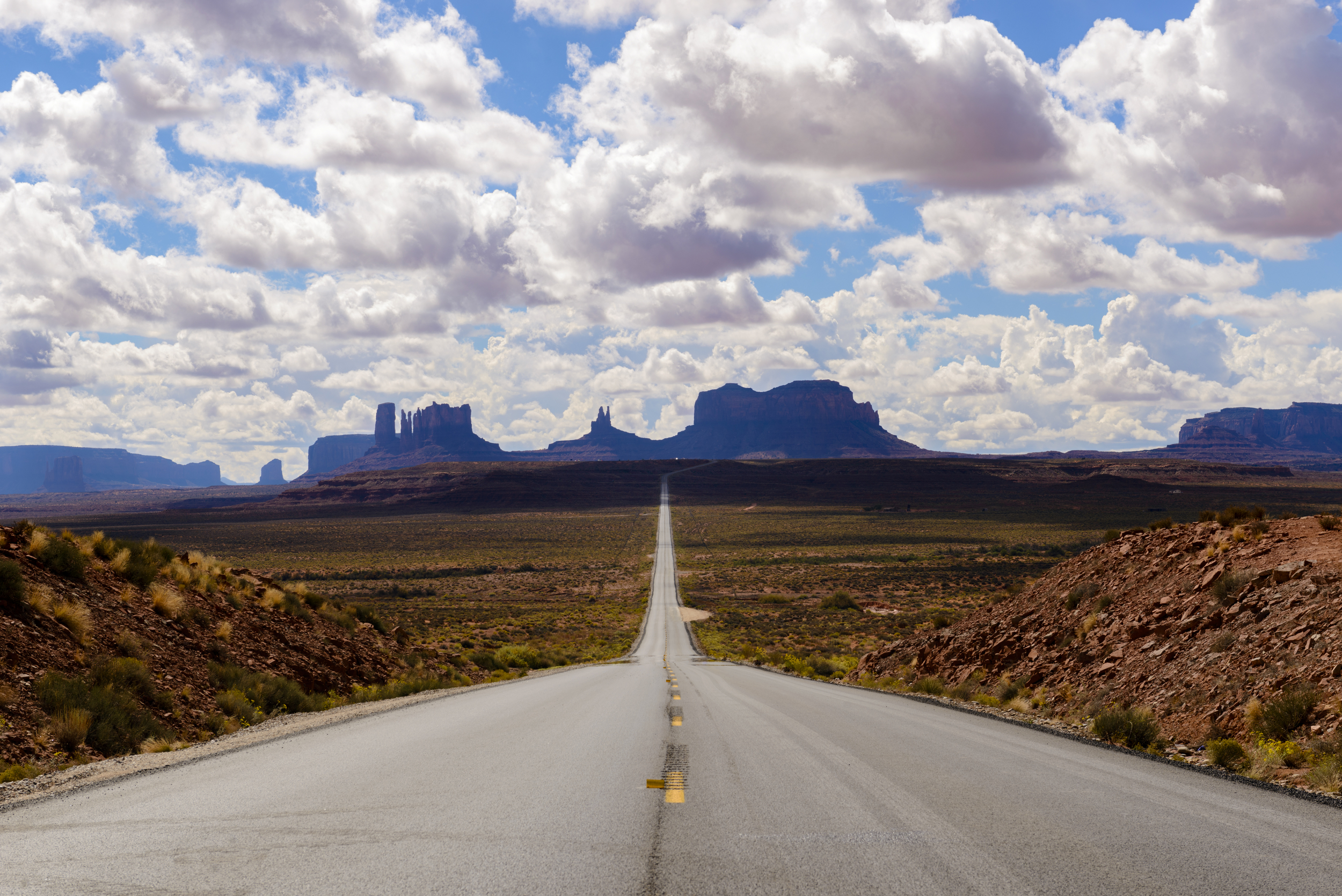"I'm pretty tired. I think I'll go home now." — Forrest Gump Approximately mile-marker 13, in Utah, looking towards Monument Valley for those that are wondering!
