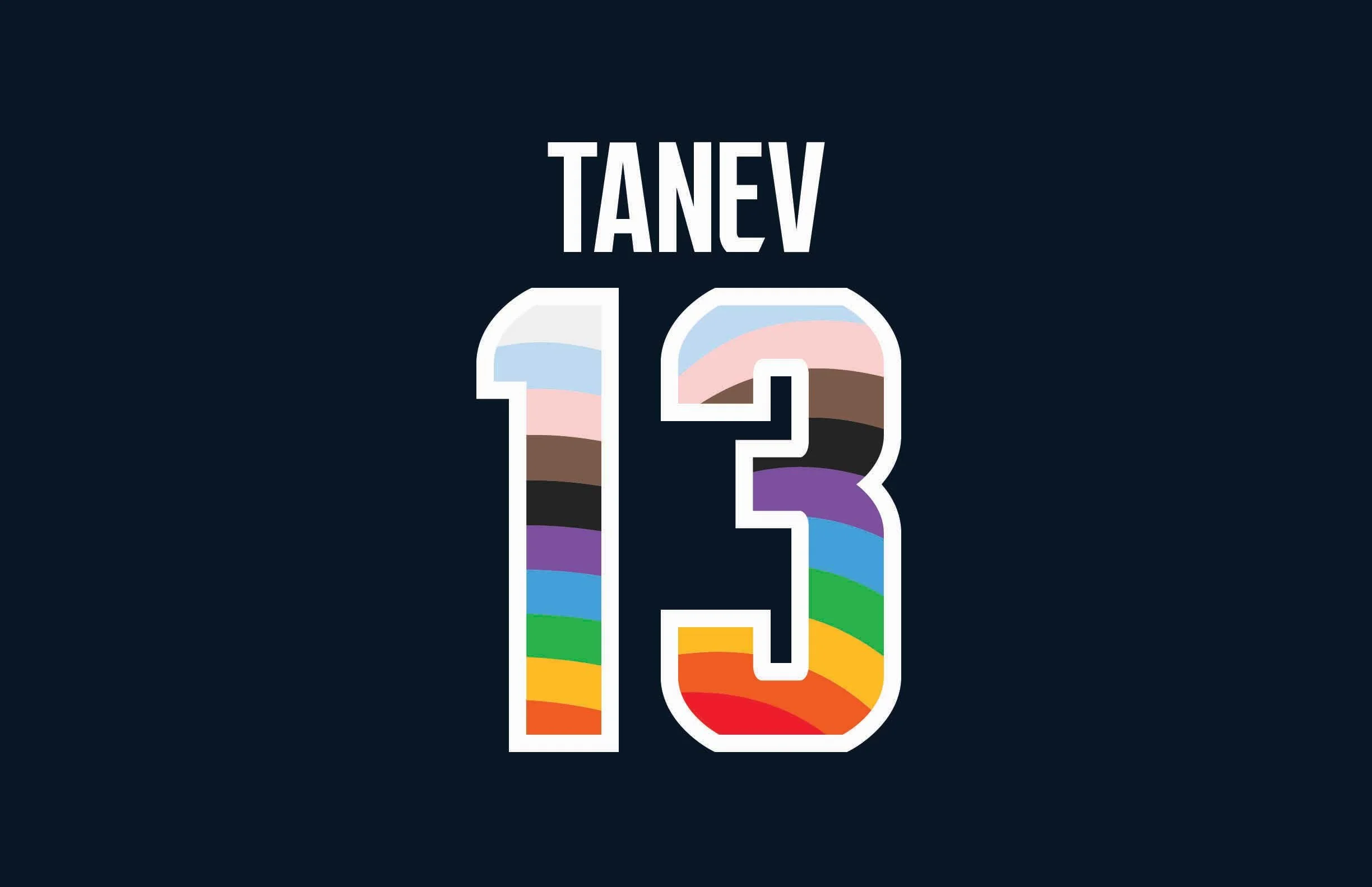 Kraken Tanev 13 PRIDE number design