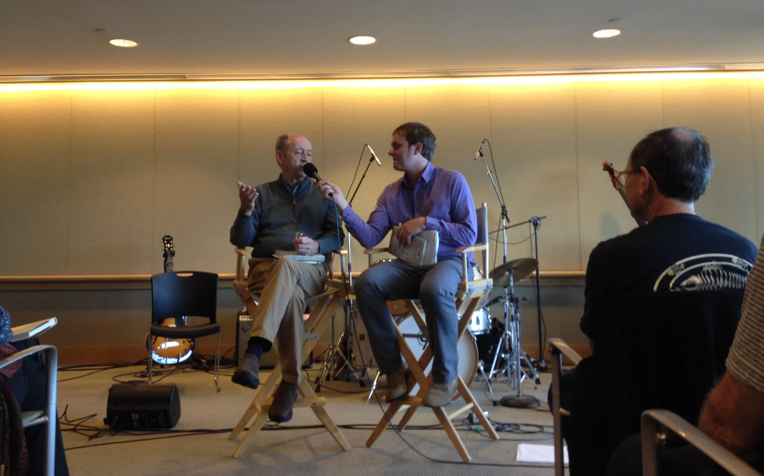 Case Interviewing Billy Collins, former Poet Laureate of the United States, on West Coast Live in 2013