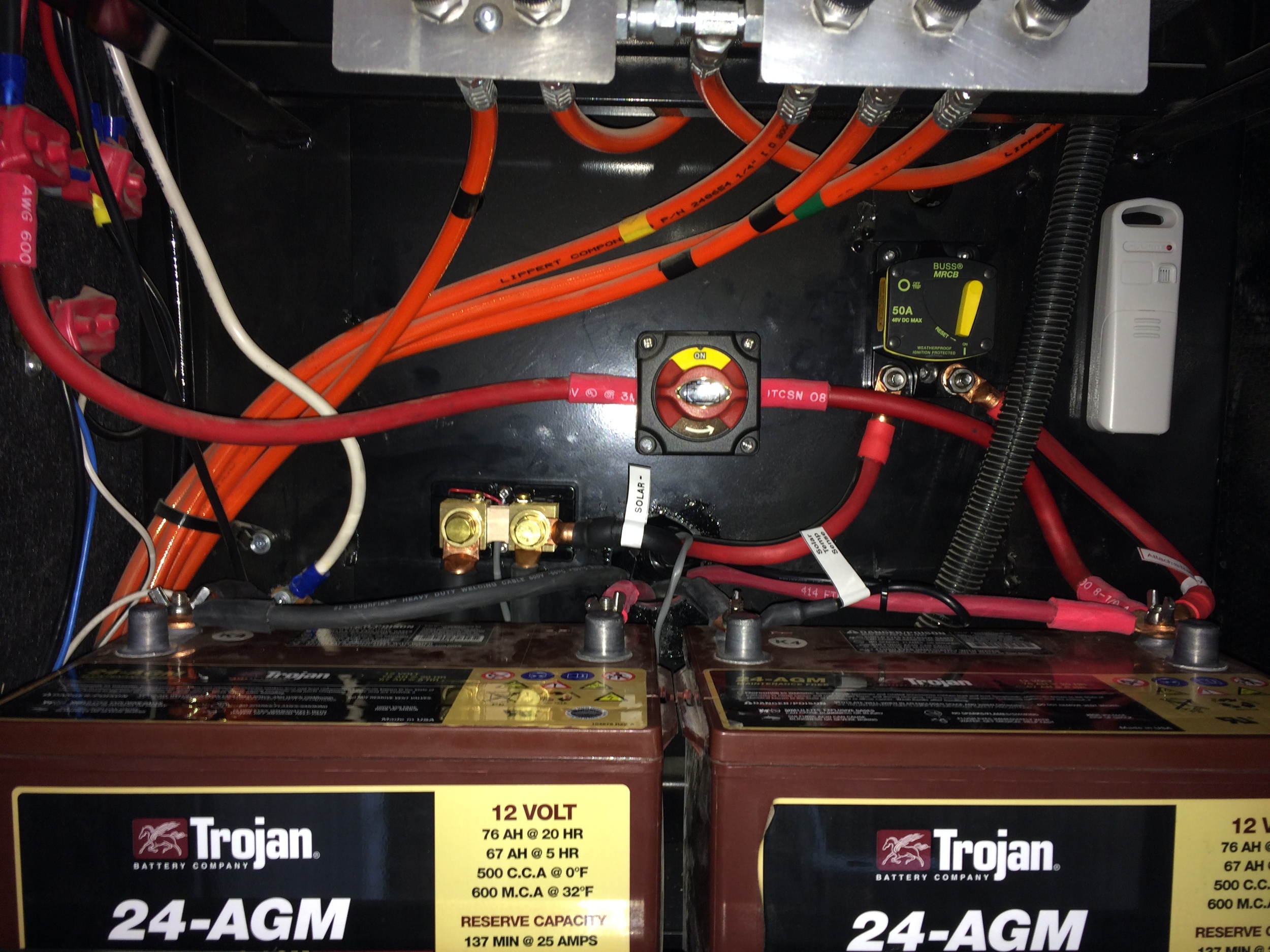 Cleaned and organized Battery Bank