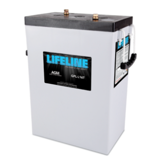 Lifeline GPL-L16 $627.00 AGM battery 6 Volt nominal 400Ah capacity @ 20hr Length = 11.64" Width = 6.95" Height = 15.73" Weight = 119lbs Please call to get a shipping quote and place an order 541.726.1091