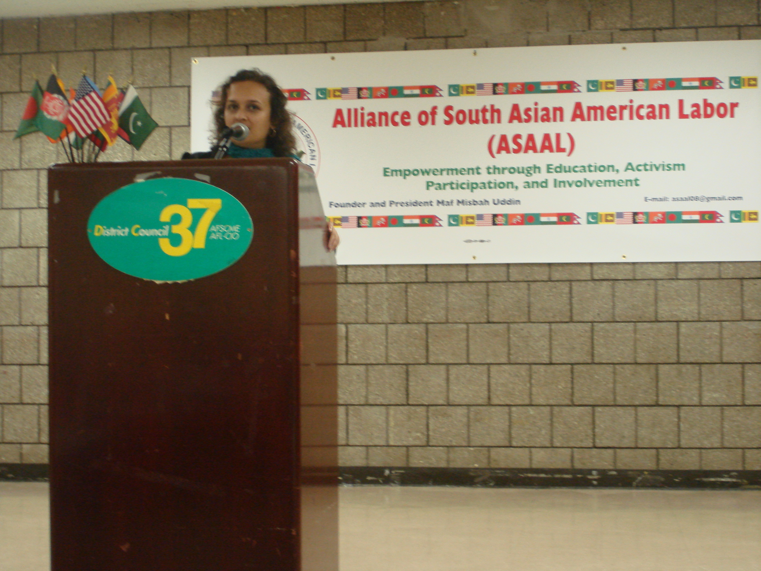 Speaking Bhairavi Desai, Executive Director of the New York Taxi Workers Alliance at our 1st Annual Convention on Aug. 30, 2008