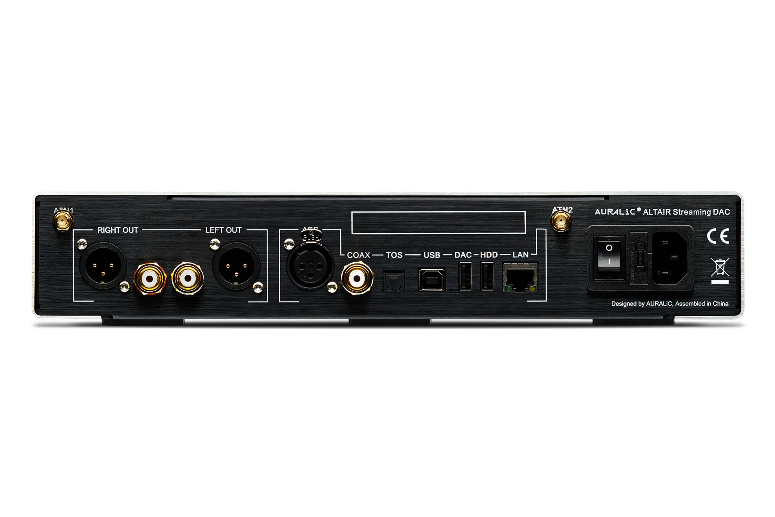 Auralic Altair streaming DAC rear panel