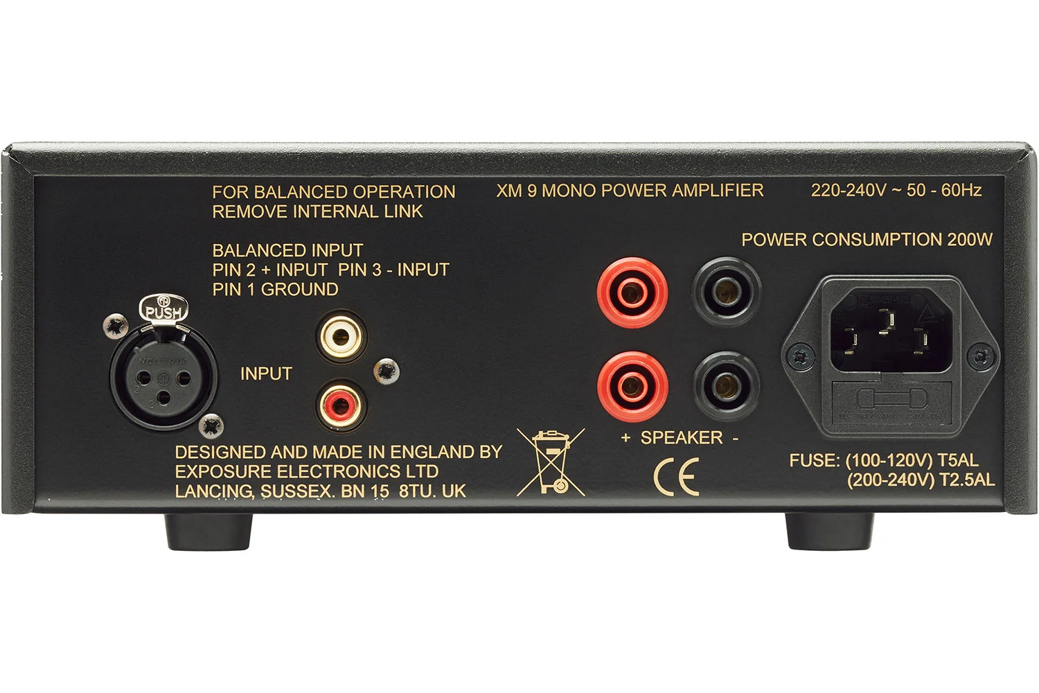 Exposure XM9 Mono Power Amplifiers Strictly Stereo High End HiFi