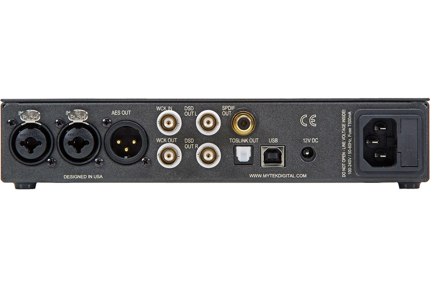 Mytek Brooklyn ADC Rear Panel