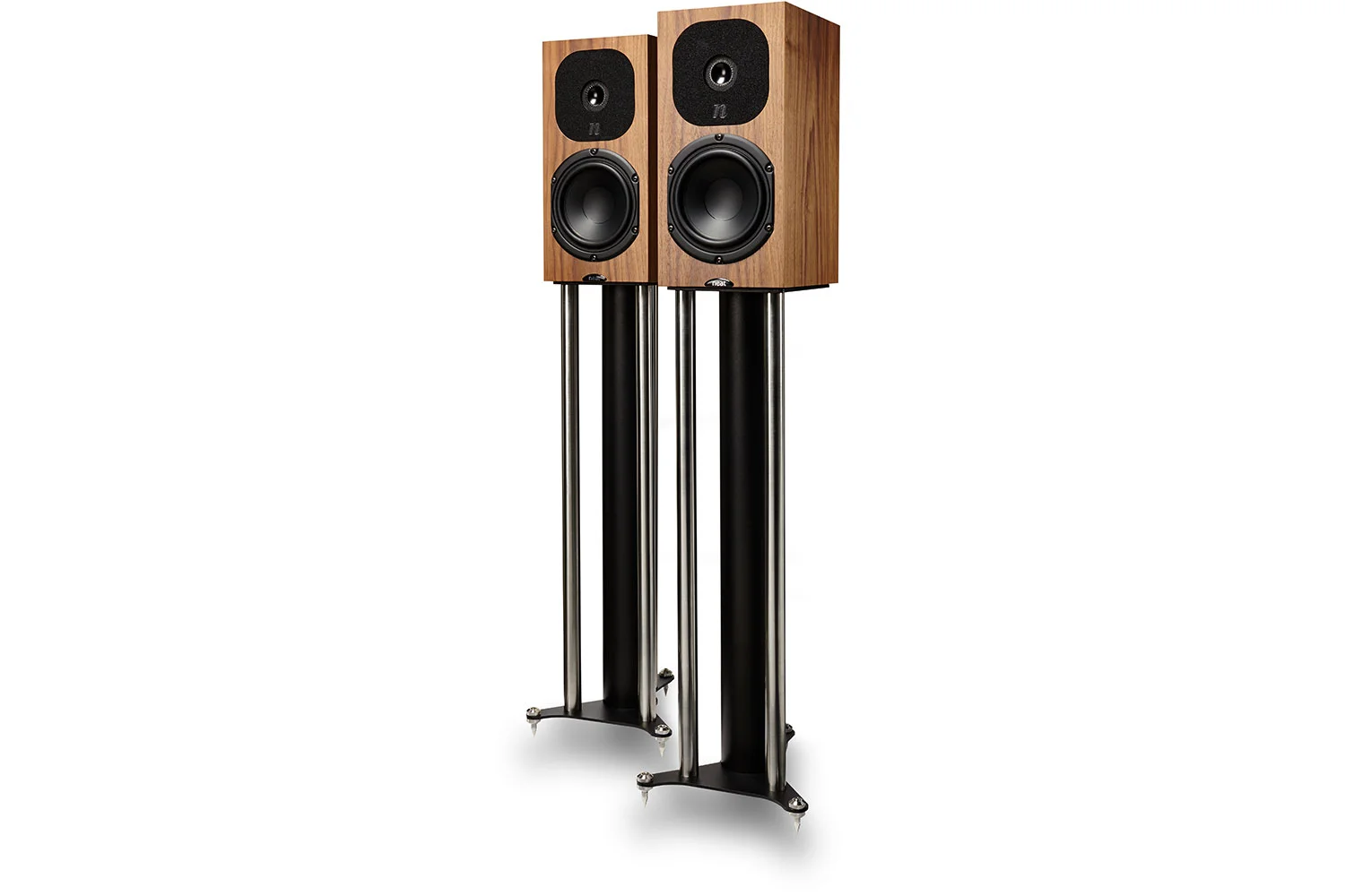 Neat Motive SX3 Speakers in American Walnut with Stands