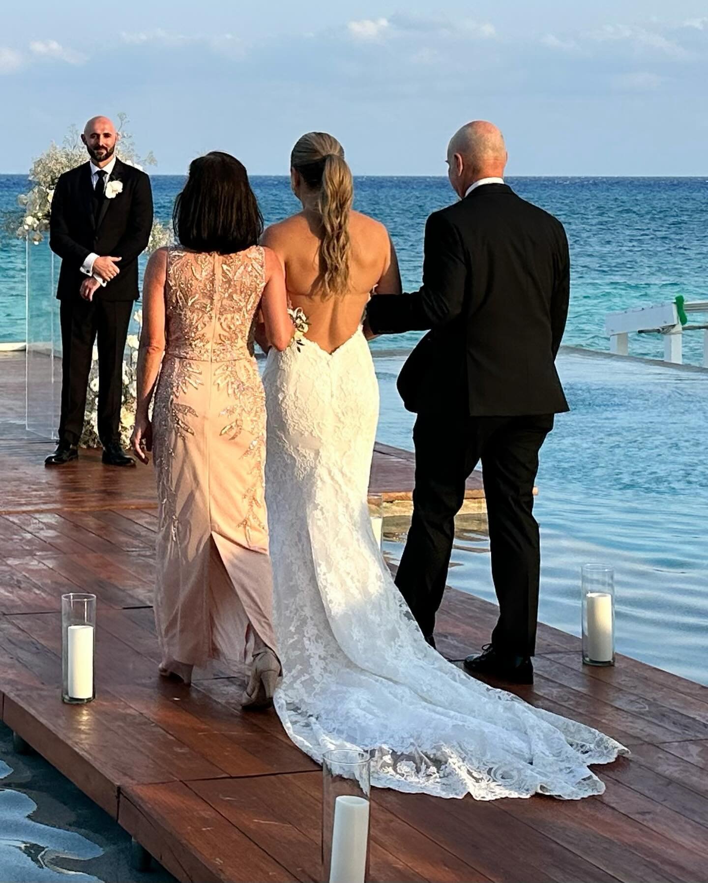 Beautiful wedding in Mexico. Congratulations Grant and Liselle!