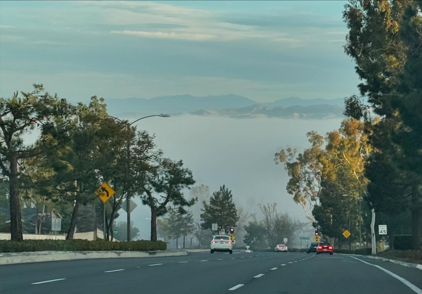 Lots of fog in the winter