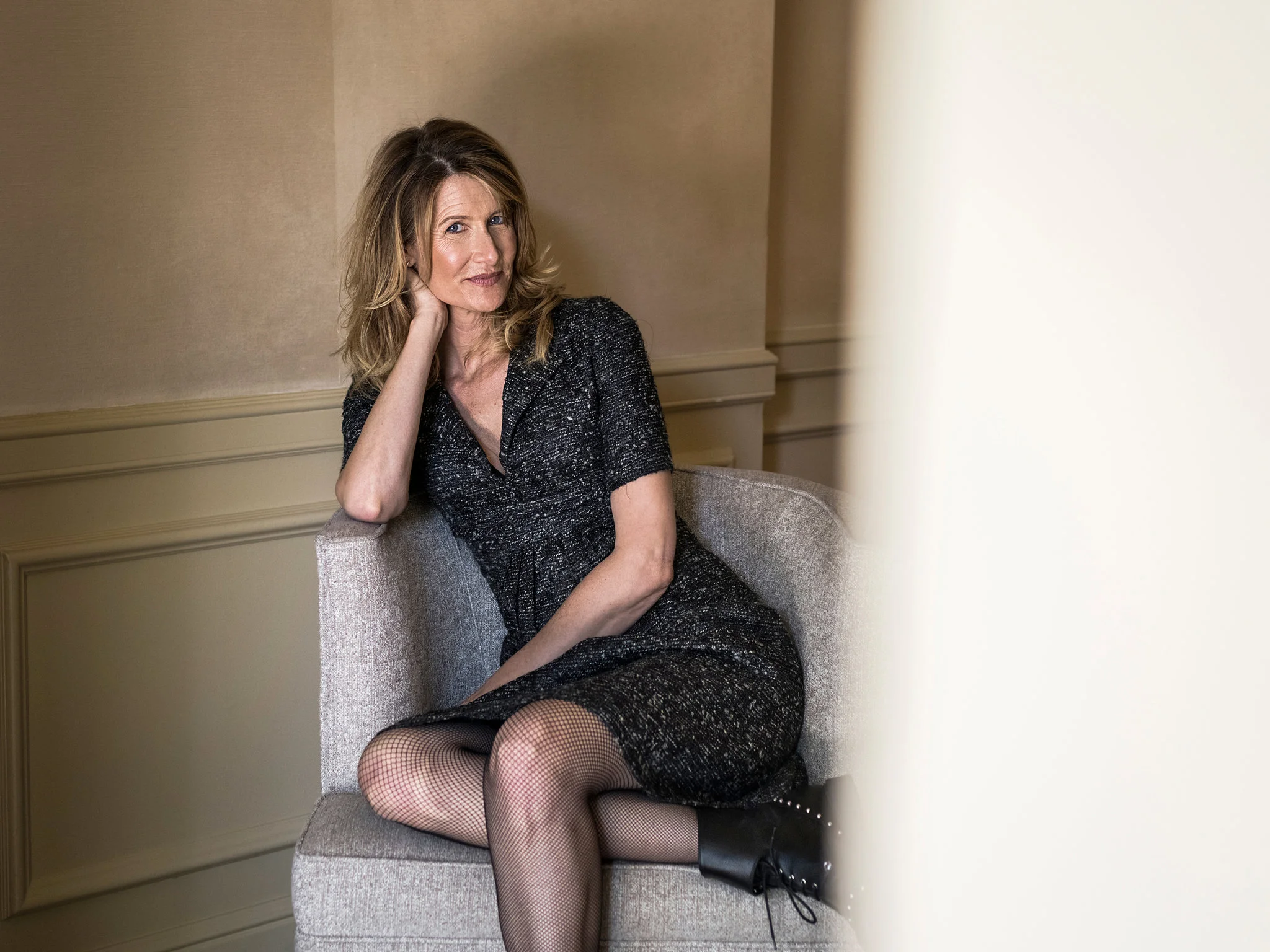 The actress Laura Dern said, “I put the cream on with some face oil, and everyone says, ‘Oh, you’re so glow-y!’”