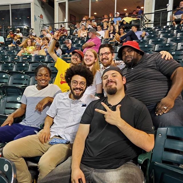Happy Birthday to @bassinyou - Celebrated with the first (unofficial) Brunswick Baseball Night at the Flying Squirrels game tonight. Playing the HofGarden tomorrow night at 9!