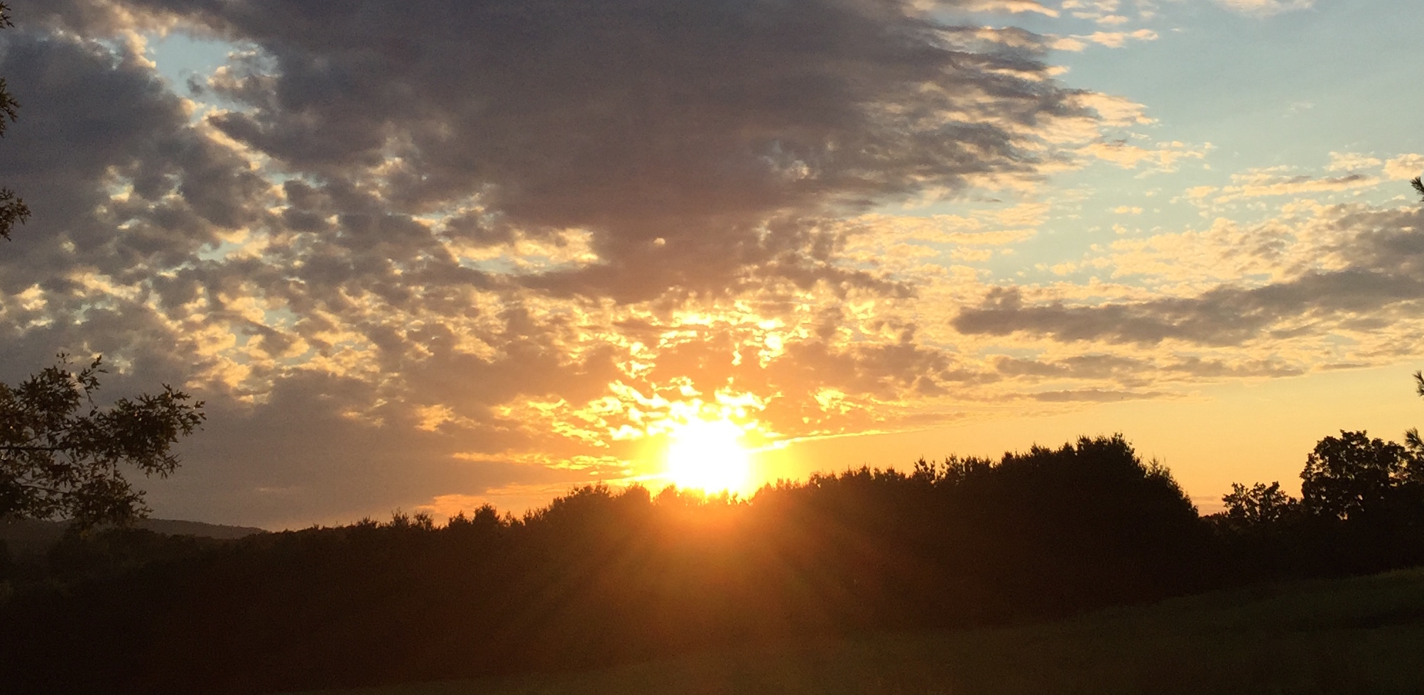 A beautiful sunrise wakes up Wyomissing Park September 2016