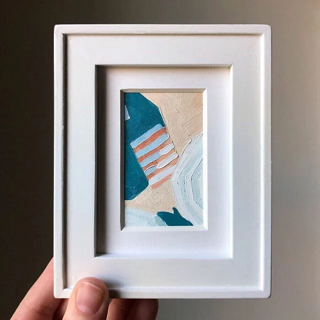 I posted and deleted these a couple times because I think I&rsquo;ve made one mini too many. Excited to start working in something bigger than 2&rdquo;x3&rdquo; and a little smaller than 9&rsquo;x47&rsquo;. 💛