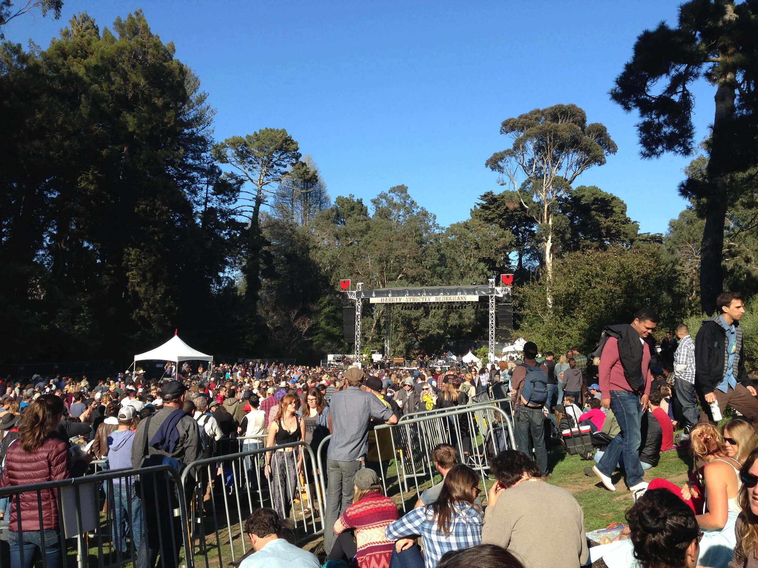 Rooster Stage. My bro in law playing with Jim James of MMJ.