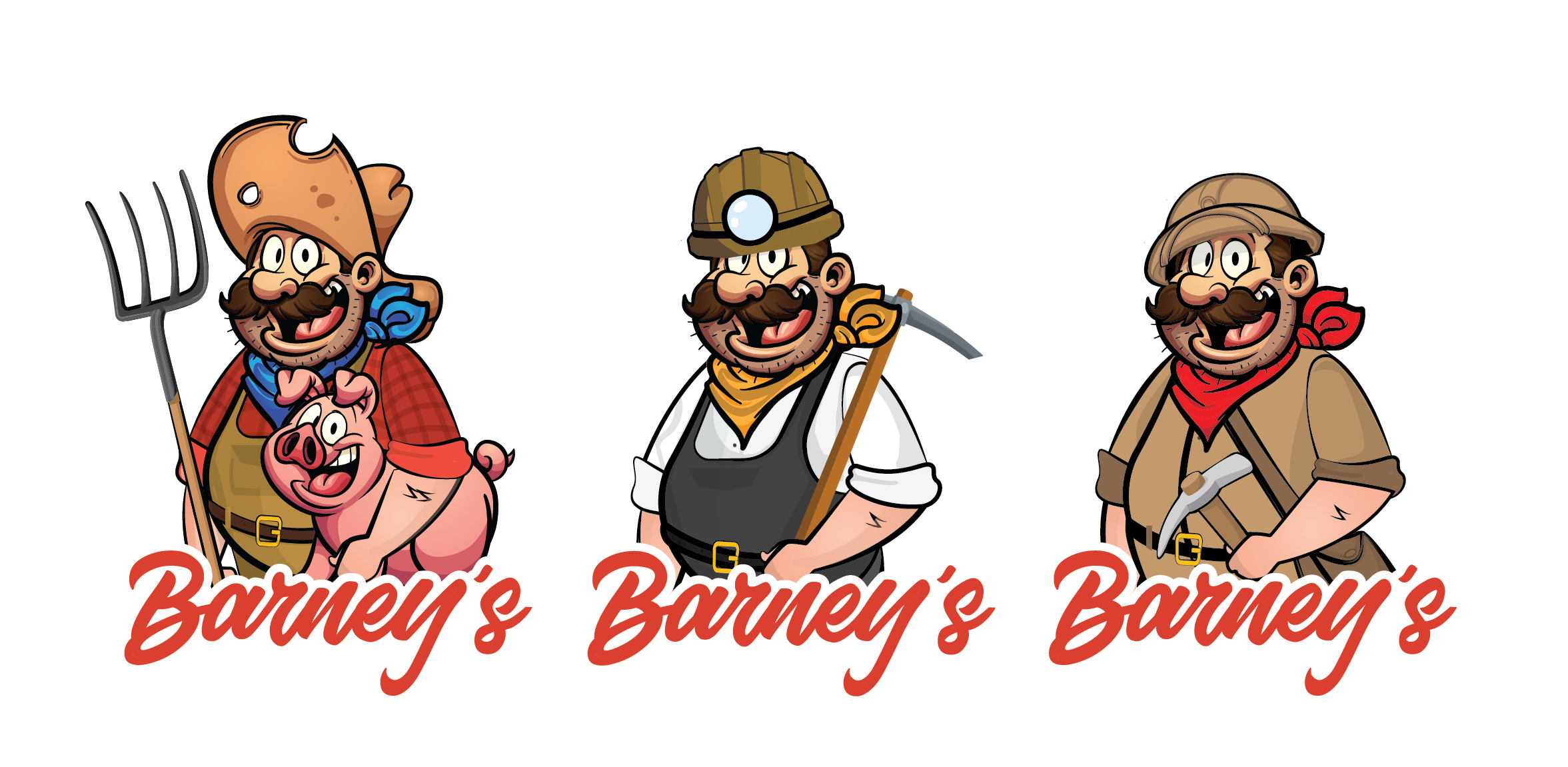 Branding - Character Logo for each section of the Park