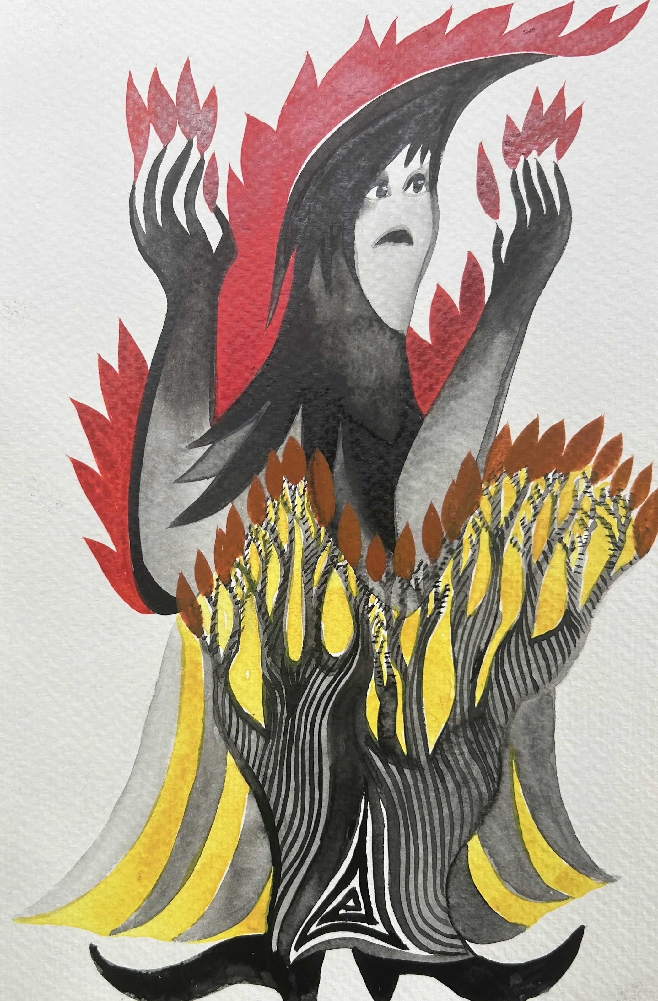"Burning the Witch" by Merrilee Challiss