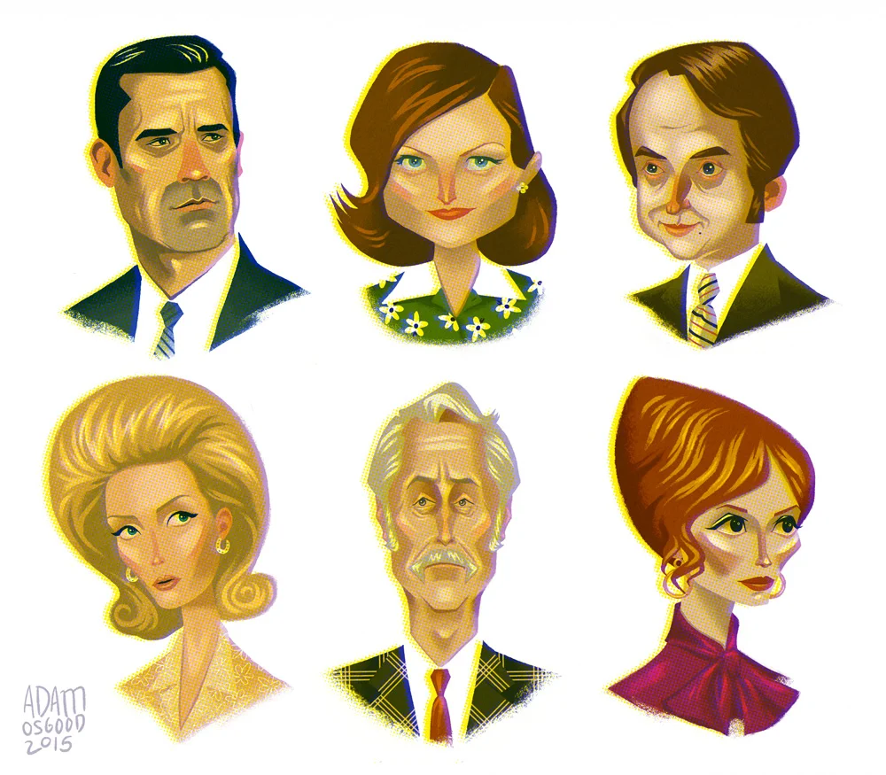 Mad Men Series Finale Portraits