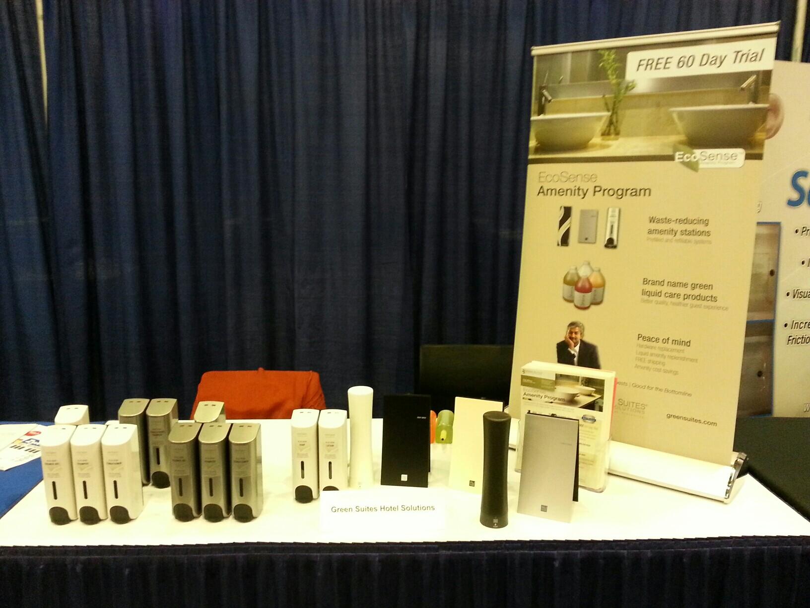 Banner and flyers at the tradeshow