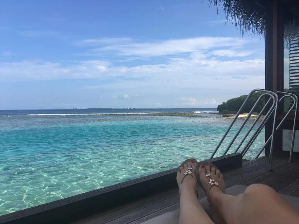 Wendy Russell in the Maldives