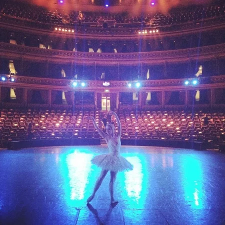 Performing Swan Lake with English National Ballet at Royal Albert Hall in London