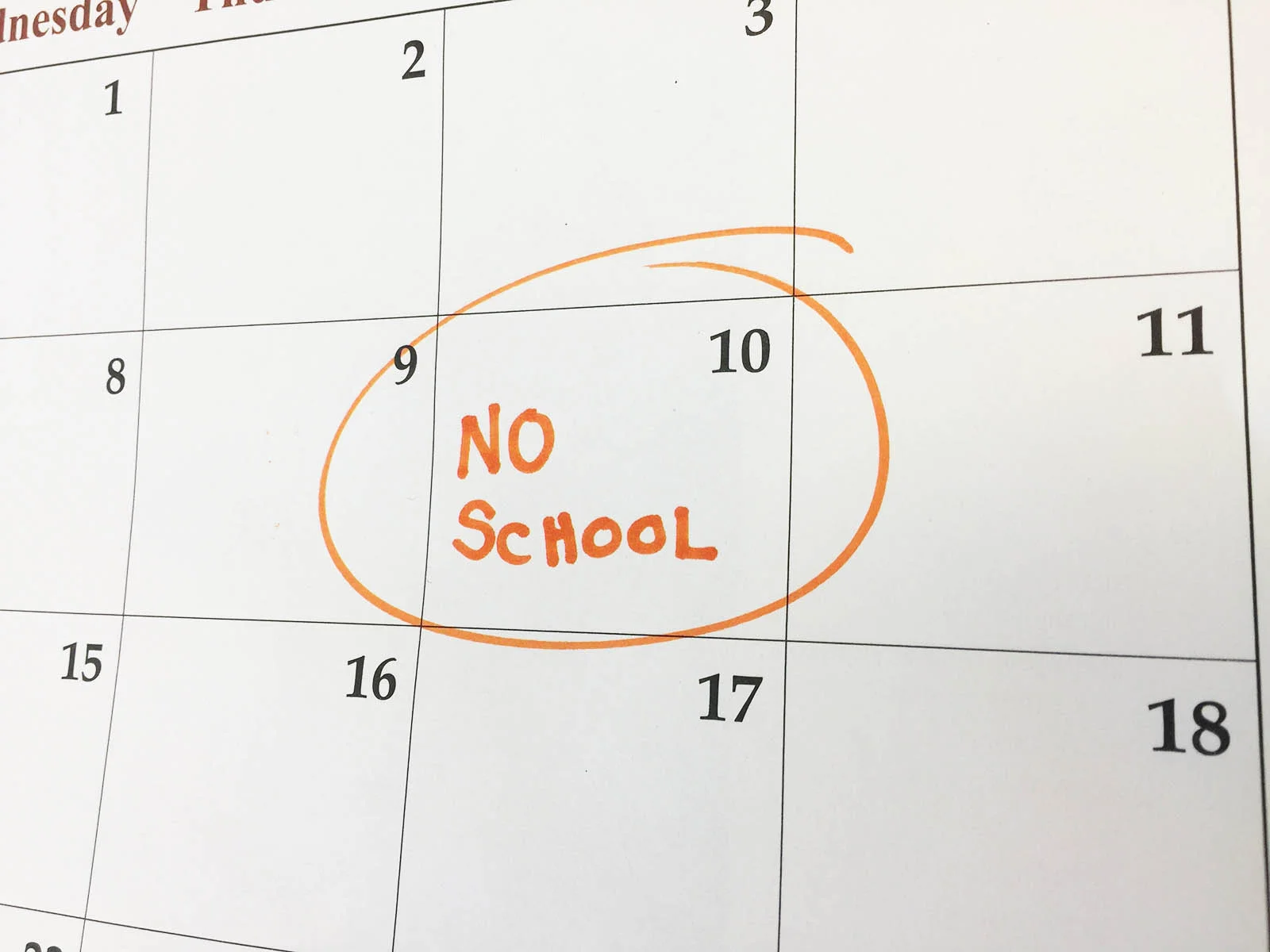 No School: April Break