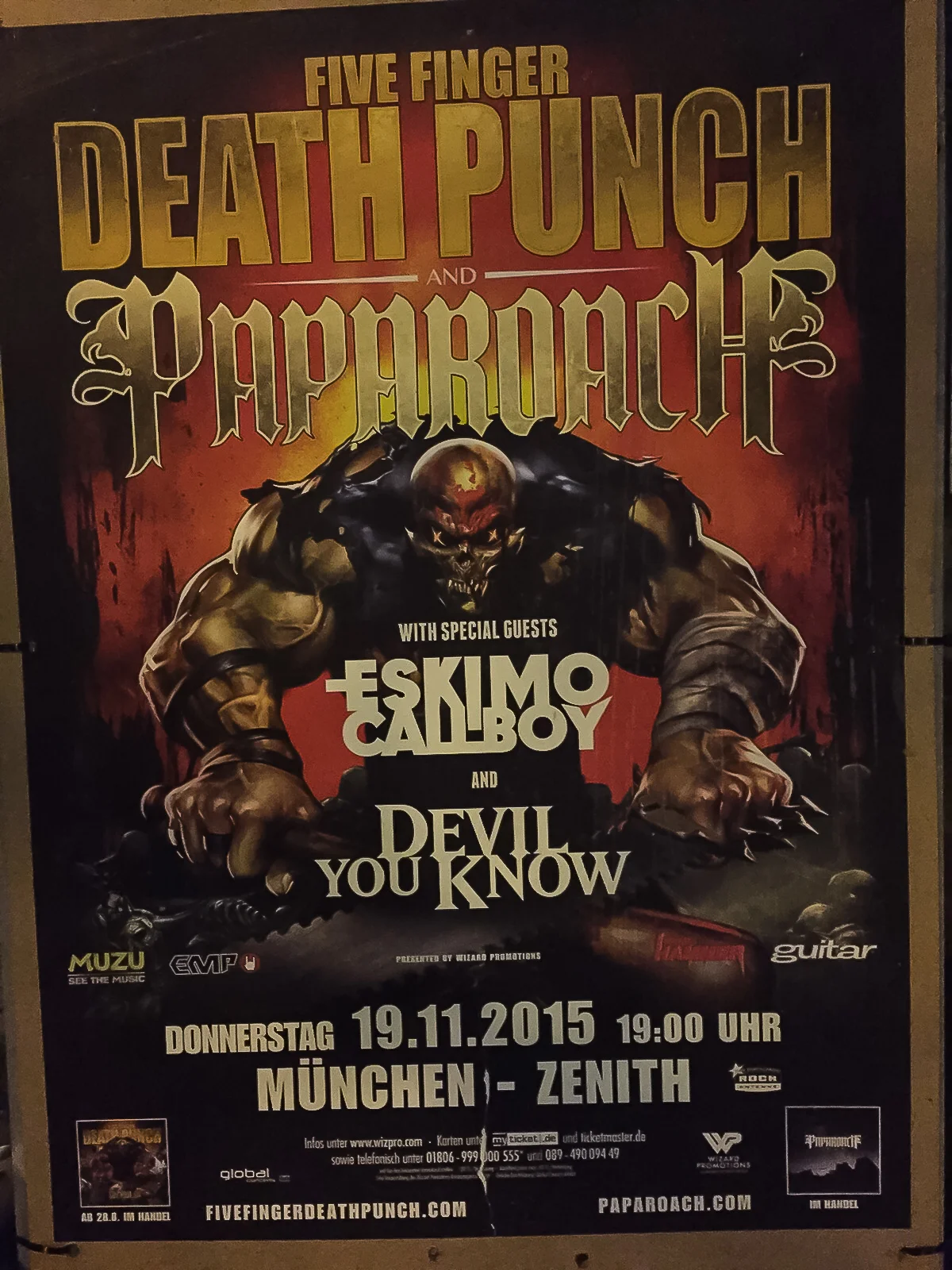Groove-Alarm: Five Finger Death Punch und Papa Roach mischen das Zenith auf