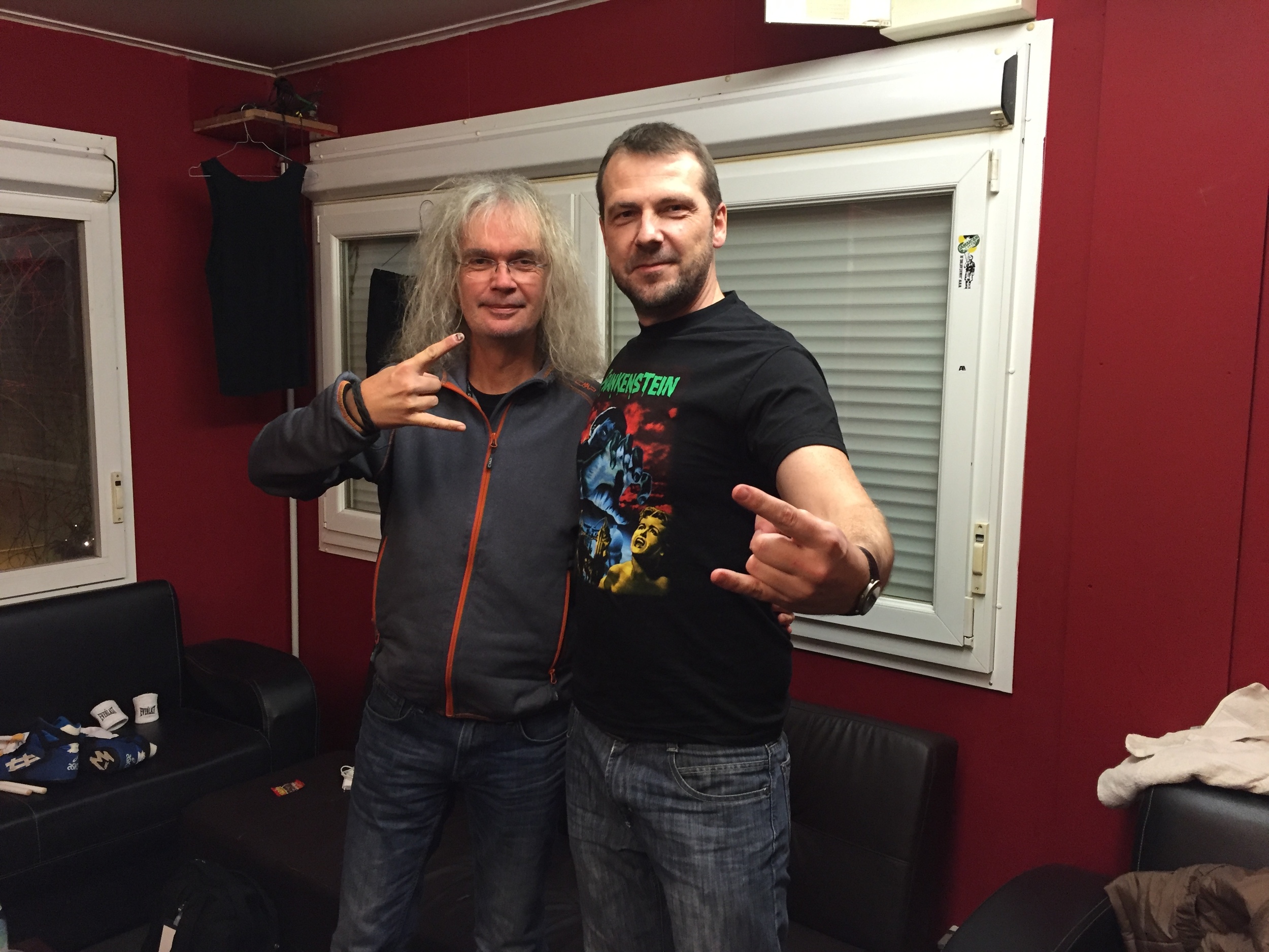 Sympathisch wie immer - Chris backstage im Backstage
