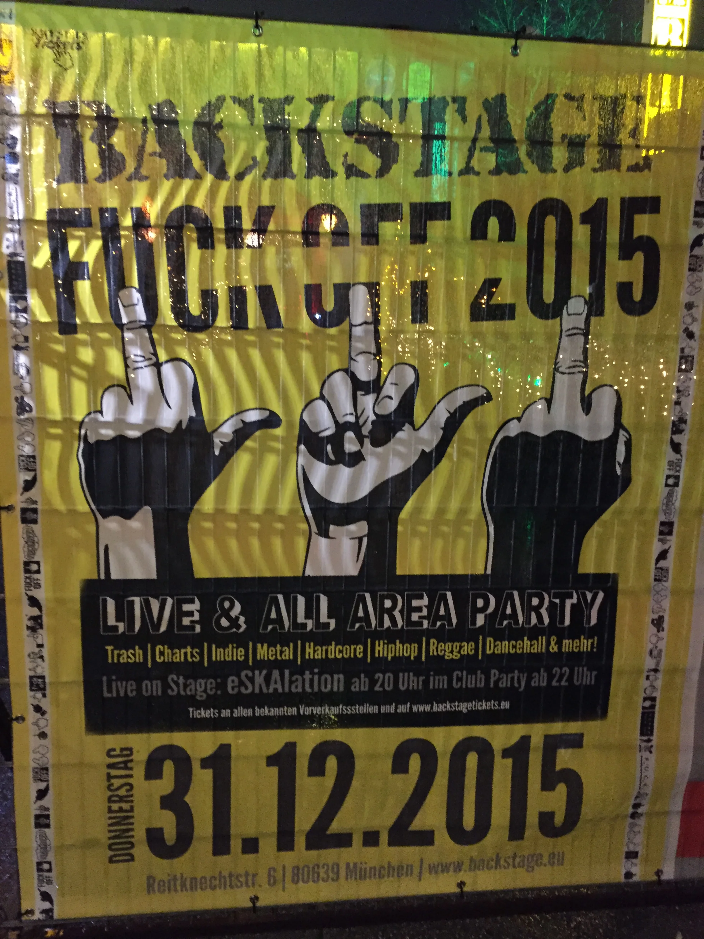 Ska, Lemmy, Feuerwerk und Feiern – Silvester im Backstage