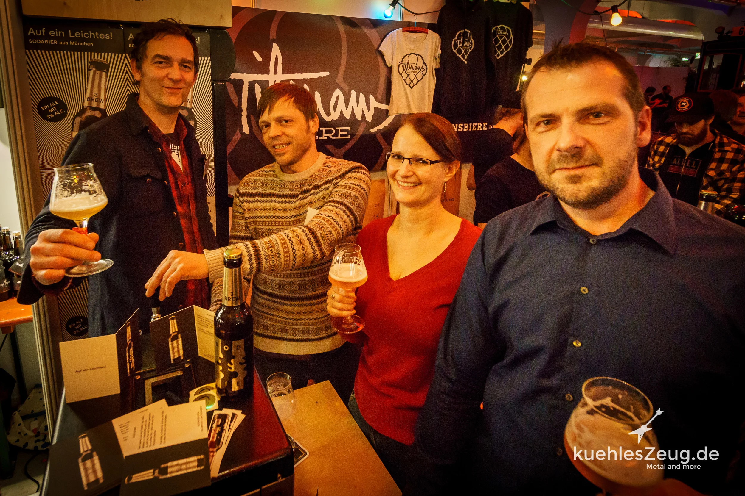 Echt nett, die jungs von 3Brew mit ihrem Sodabier
