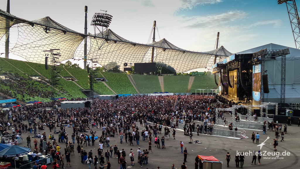 Das Olympiastadion in München - ein imposanter Anblick