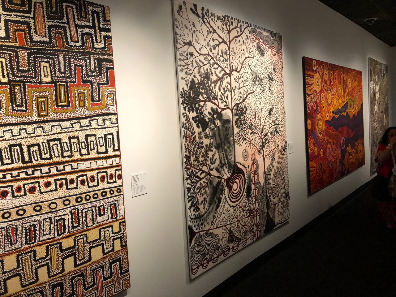 The winer of the general painting award - Peter Mungkuri’s Ngura (Country), 2018